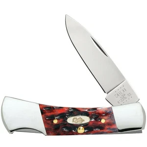 CASE XX KNIVES SMALL LOCKBACK CRIMSON PEACH SEED JIG BONE 61225L SS (22823) POCK - Picture 1 of 1