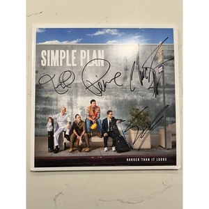 Simple Plan HARDER THAN IT LOOKS SIGNED YELLOW TRANSLUCENT VINYL x/400 SOLD OUT! - Picture 1 of 11