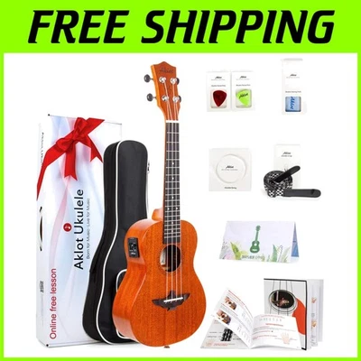 23" Mahogany Acoustic-Electric Ukulele Bundle - Image 1 of 4