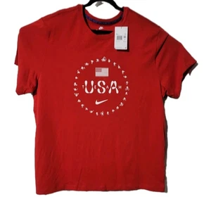 T-shirt manica corta grafica Nike 2XL Team USA rosso/bianco - Foto 1 di 5