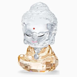 SWAROVSKI CRYSTAL ASIAN SYMBOLS CUTE BUDDHA FIGURINE #5492232 BRAND NIB SAVE$ FS - Picture 1 of 1