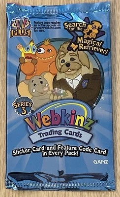Tarjetas coleccionables Webkinz, serie 3, nuevas, 1 paquete, selladas de fábrica ~ envío gratuito ~ Foto 1 de 2