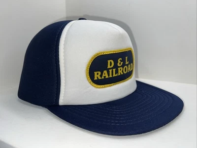 Vintage D & L Railroad Patch Wear Guard  SnapBack  Full Foam Trucker Hat - Image 1 of 4