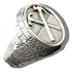 ROSA FLOYD Ring -- 925 STERLINGSILBER -- alle Größen!!! the wall music rock cd - Bild 1 von 10