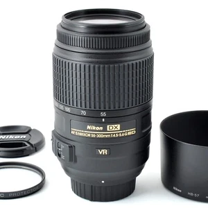 Nikon AF-S DX NIKKOR 55-300mm f4.5-5.6G ED VR Telephoto Zoom Lens Filter TopMINT - Picture 1 of 23