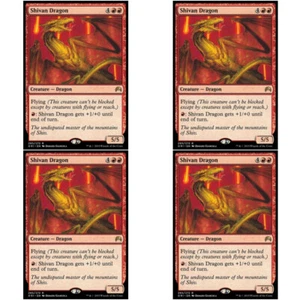 4 x SHIVAN DRAGON Origins MTG NM Red - Dragon Rare - Bild 1 von 1