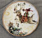 Williams Sonoma TWAS THE NIGHT BEFORE CHRISTMAS Reindeer Salad Plate NEW!