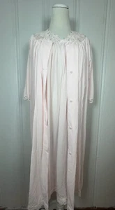 Vintage Shadow Line Set Größe Medium Robe Nachthemd rosa Nylon Spitze *SCHNELLER VERSAND* - Bild 1 von 18
