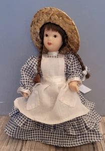 Bambola in porcellana per casa delle bambole 15 cm casa delle bambole - Foto 1 di 2