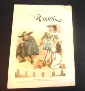 PUCK MAGAZINE JUNE 3RD, 1896-VOL. XXXIX-NO. 1004-BEAUTIFUL GRAPHICS & LITHOGRAPH - Picture 1 of 11