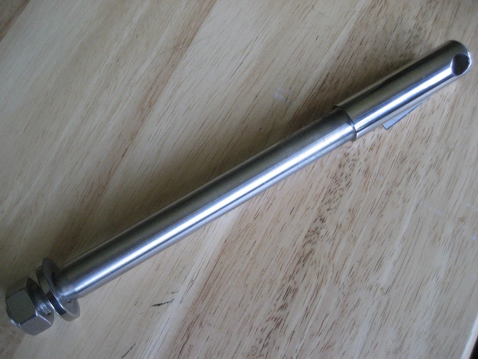 NUEVO EJE DELANTERO BMW ACERO INOXIDABLE CON TUERCA + ARANDELA R50-R69S Foto 1 de 1