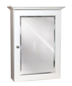 Linen White 19 X26 Mirrored Medicine Cabinet