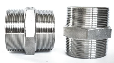 2" Stainless Steel Hex Nipple - MNPT Straight Close Nipple #150 - Ships from USA - Image 1 of 4