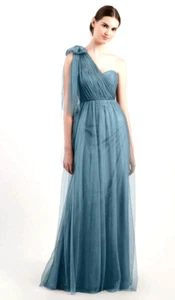 Jenny Yoo Collection Annabelle Convertible Bridesmaid Dress Vintage Teal SZ 10 - Picture 1 of 17