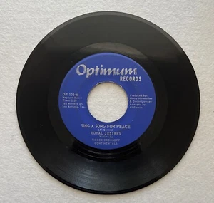 The Royal Jesters  “Sing A Song For Peace” Chicano Tejano Soul Record - Picture 1 of 2