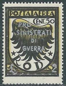 1944 OCCUP TEDESCA EGEO POSTA AEREA SINISTRATI DI GUERRA 50 CENT MNH ** - RB27 - Picture 1 of 1