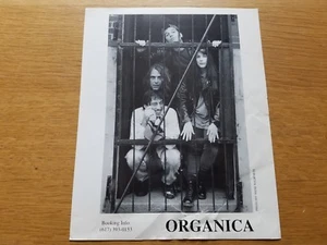 ORGANICA 8x10 BLANCO Y NEGRO Kit de Prensa Foto Publicitaria Años 90 BANDA DE ROCK - Imagen 1 de 3