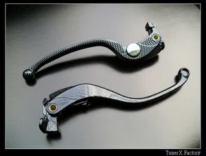CARBON Style BRAKE AND CLUTCH LEVERS FIT KAWASAKI ZZR-1400/Ninja ZX-14R / ZX1400 - Picture 1 of 4