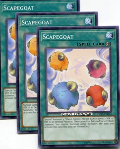 3 X YU-GI-OH SCAPEGOAT PROMO COMMON MINT OP05-EN024 - Picture 1 of 1