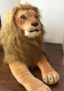 Kellytoy Plüschtier männlich Löwe Vintage riesige Mähne Stofftier groß realistisch - Bild 1 von 18