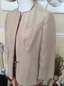 Jacques Vert Jacket Motb Gold 12 Shoes Extra - Picture 1 of 4