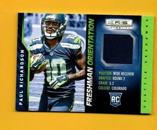 D14038 2014 R&S Longevity Freshman Orientation Material Paul Richardson SEAHAWKS - Image 1 of 1
