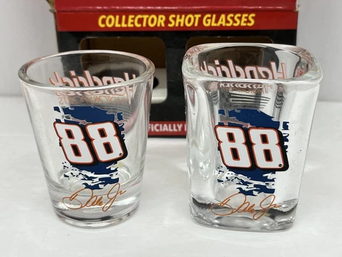 Dale Earnhardt Jr #88 NASCAR Hendrick Motorsports Shot Glass’s (Set Of 2 Pcs)New Cover