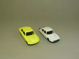 2 Vintage Plastic Toy Car Sharpener 1/87 - Citroen DS 19 ,NSU Panhard - Picture 1 of 9
