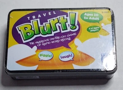 EDUCATIONAL INSIGHTS TRAVEL BLURT WORD GAME  NEW SEALED - Image 1 of 2