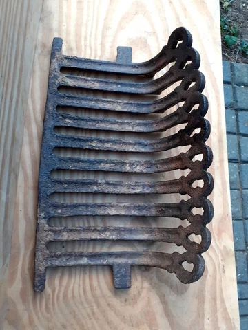 Extremely rare Fire Fret Fire Grate Vintage Decorative Rare Old 16"x5" Antique Cover