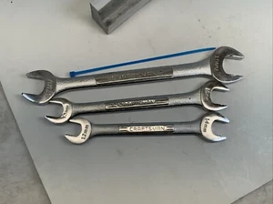 Craftsman 3pc Metric Open End Wrenches, 12x14, 13x15, 17x19mm, USA Made - Blue - Picture 1 of 9