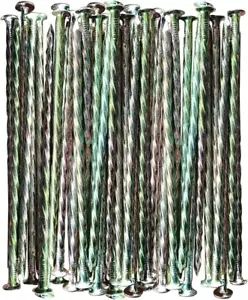 Galvanized Metal Spiral Landscape Spikes for Artificial Turf, 35 Count, 6-Inch - Picture 1 of 12