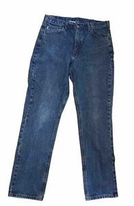 Carhartt Jeans Mens 36x34 Blue Traditional Denim Fit B18 DST Outdoor Workwear - Picture 1 of 6