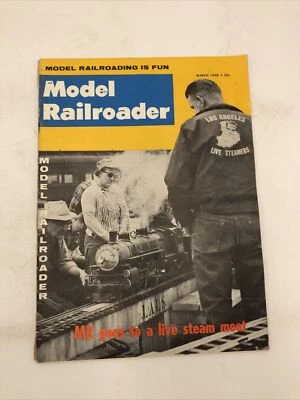 Revista de modelismo ferroviario vintage - marzo de 1960 - miniatura para aficionados al tren Foto 1 de 4
