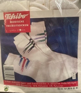 Calze sportive Tchibo Linea Sporta 3 paia NUOVE TG 10-12 misto cotone - Foto 1 di 2