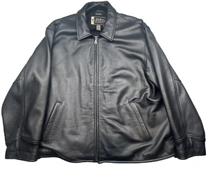 Eddie Bauer Legend Stine schwarze Leder Motorrad Jacke Damen XXL Cinch Schnalle - Bild 1 von 17