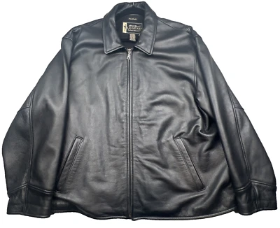 Женская мотоциклетная куртка Eddie Bauer Legend Stine черная кожа с пряжкой XXL Cinch - Изображение 1 из 4