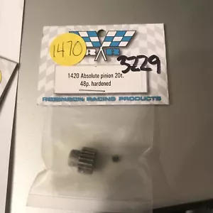 Robinson Racing RRP1420 Super Hard Absolute 48P Steel Pinion Gear 3.17mm 20T HH - Picture 1 of 2
