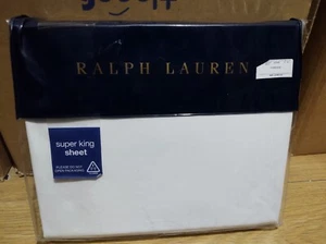 Ralph Lauren Home Polo Player Fitted Sheet (White) 180 x 200cm RRP £149 - Picture 1 of 3
