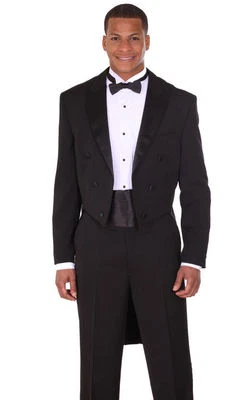 Men's Formal Long Tail Tuxedo Suit comes with pants - Image 1 of 4