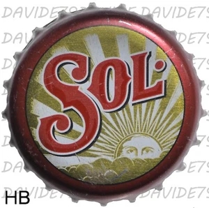 02074] CROWN CAP CROWN CAP CHAPA BOTTLE CAPS - BEER SOL - Picture 1 of 1