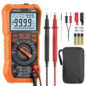 Proster Digital Multimeter 9999 Counts Auto Range DC/AC Spannung Strommessgerät - Bild 1 von 8