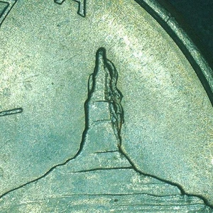 2006 P Washington "Nebraska" quarter, "Chimney Rock" has a mountain slide - Picture 1 of 3