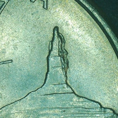 2006 P Washington "Nebraska" quarter, "Chimney Rock" has a mountain slide - Image 1 of 3