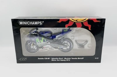 *RARE* Minichamps 1/12 Valentino Rossi Yamaha YZR-M1 Sepang Winter Test 2016 - Image 1 of 4