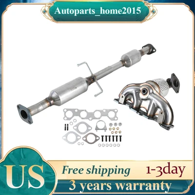 Convertidor catalítico delantero + trasero ajuste directo EPA para Hyundai Sonata 2011-2015 2,4 L Foto 1 de 4