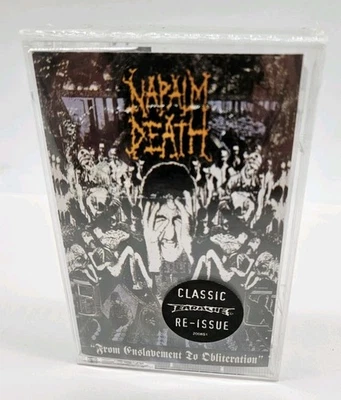 Napalm Death From Enslavement To Obliteration SEALD Earache cassette DEATH metal - Image 1 of 4