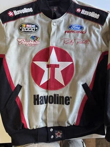 Vintage 2000 NASCAR Havoline Ricky Rudd Texaco Racing Jacket Size XL Cleaned - Picture 1 of 18