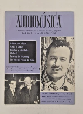 AUDIO MUSICA, No.36 APRIL 1961 PEDRO INFANTE / RAY ANTHONY / CARLOS PUEBLA - Image 1 of 4