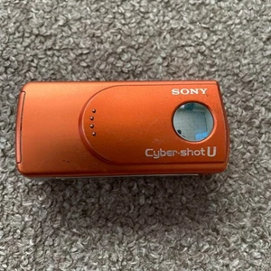 SONY Cyber-shot DSC-U30 Orange Digital Camera Used Tested from Japan - Picture 1 of 4